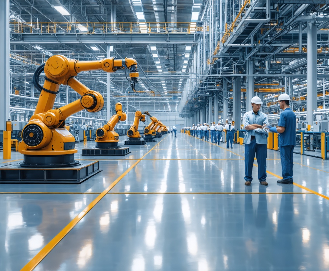 Optimierte Fertigungsstraße in einem mittelständischen Industriebetrieb