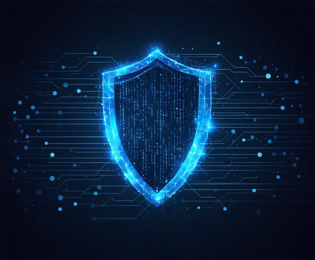 Abstraktes Konzept für Datensicherheit und Schutz